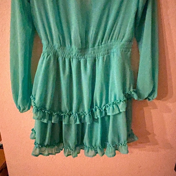 #12 🌼”Impressions” Sheer Longsleeve Dress - Picture 10 of 10